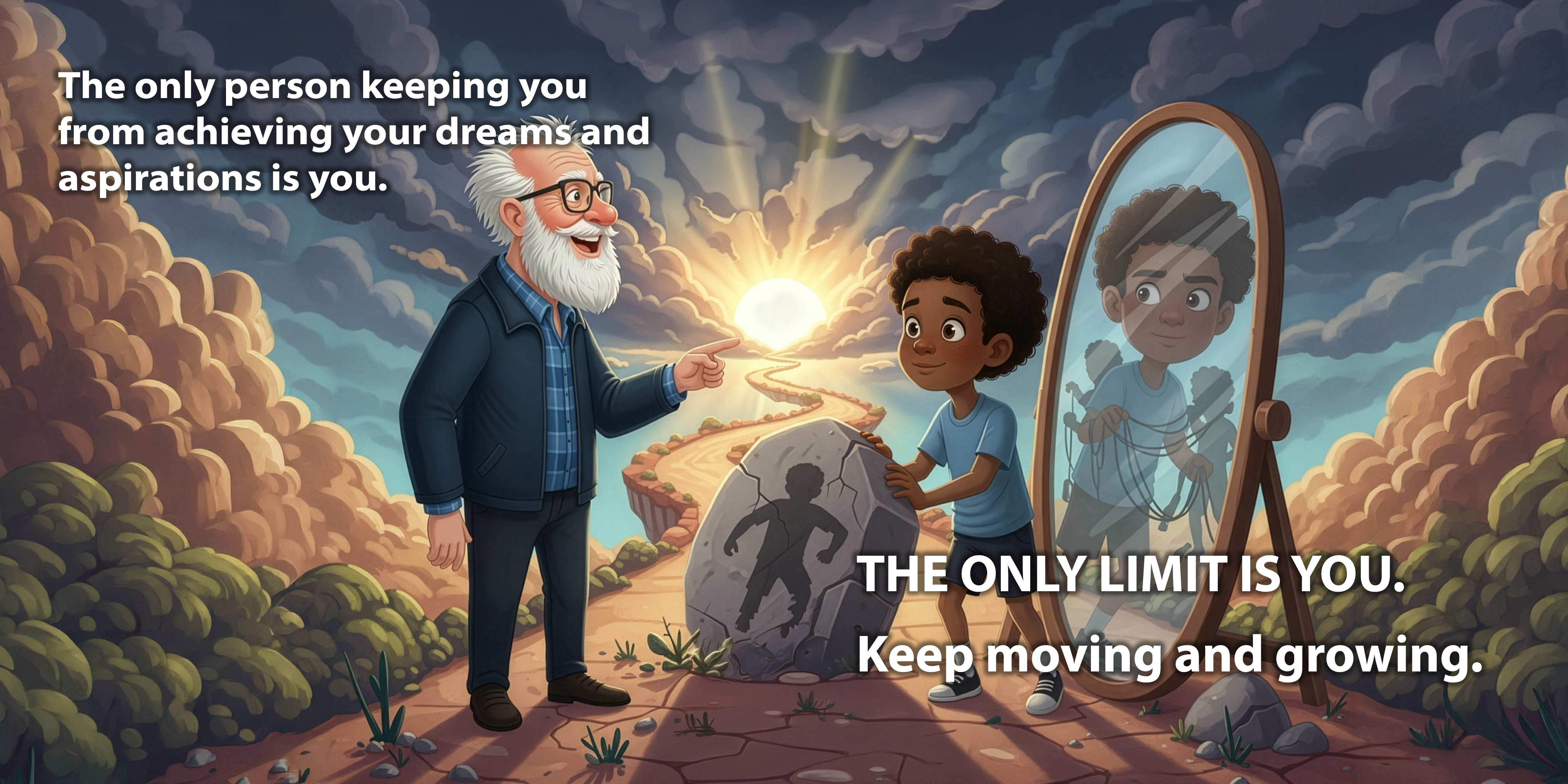 Keep moving and growing